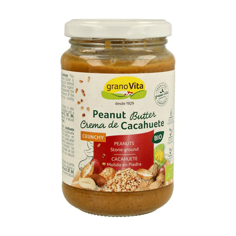 Granovita Crema de Cacahuete cruijiente (crunchy) Bio 350g Granovita