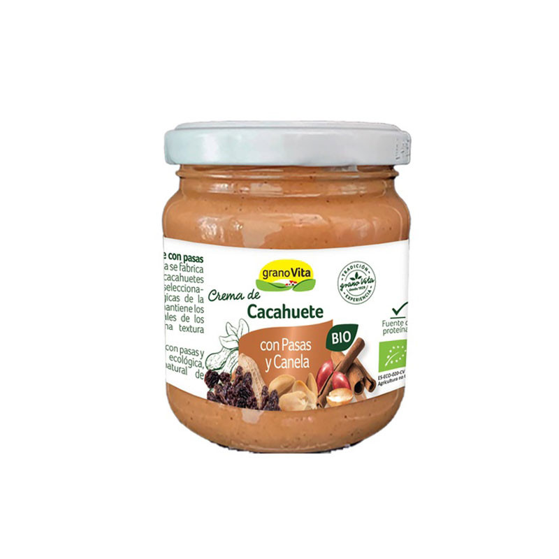 Granovita Crema de Cacahuete, Pasas y Canela Bio 175g Granovita