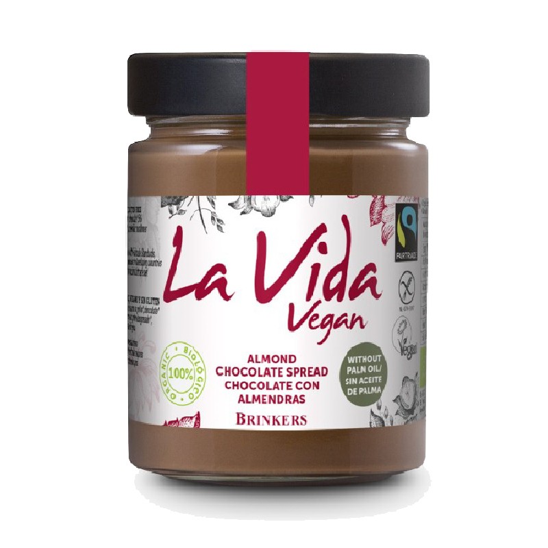 La Vida Vegan Crema de chocolate con almendras Bio 270g La Vida Vegan