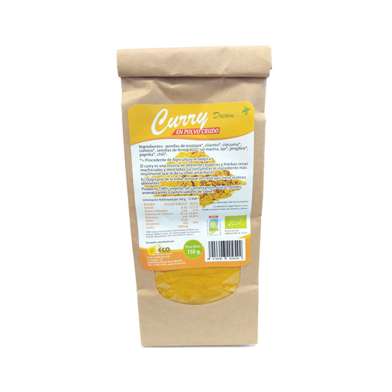 Dream Food Curry en polvo bio 150 g Dream Foods