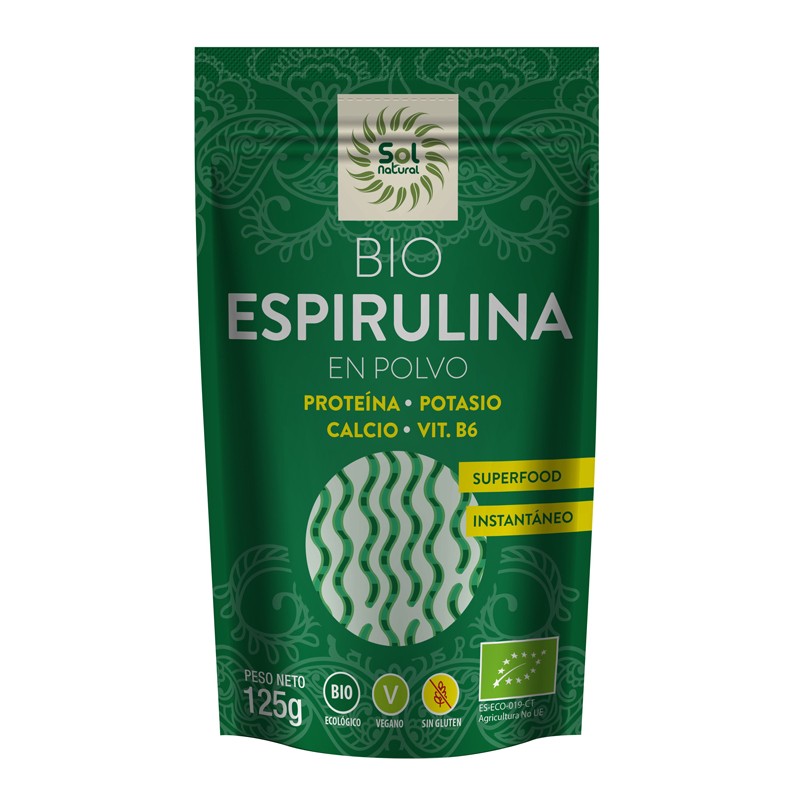 Sol Natural Espirulina en polvo Bio 125g Sol Natural