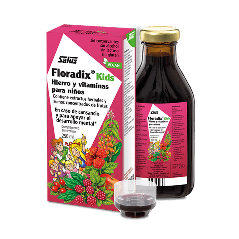 Salus Floradix KIDS (hierro y vitaminas para niños) 250ml Salus