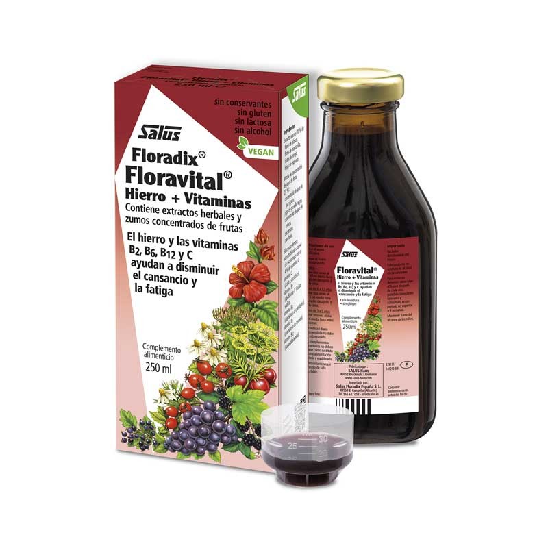 Salus Floravital Hierro Floradix Vegano 250ml Salus