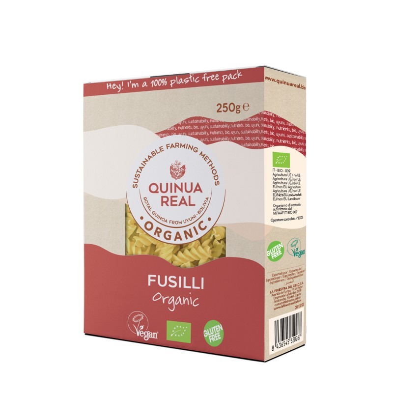 QUINUA REAL Fusilli de arroz y quinoa bio 250g Quinua Real