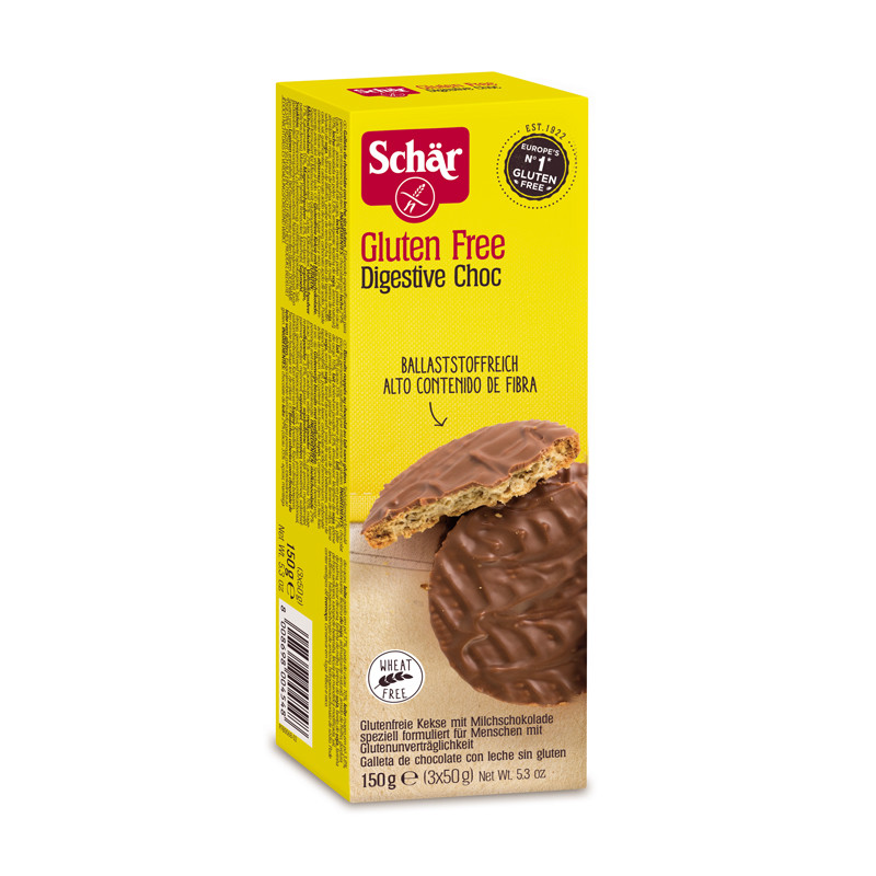 Schar Galletas digestive de chocolate 150 g Schar