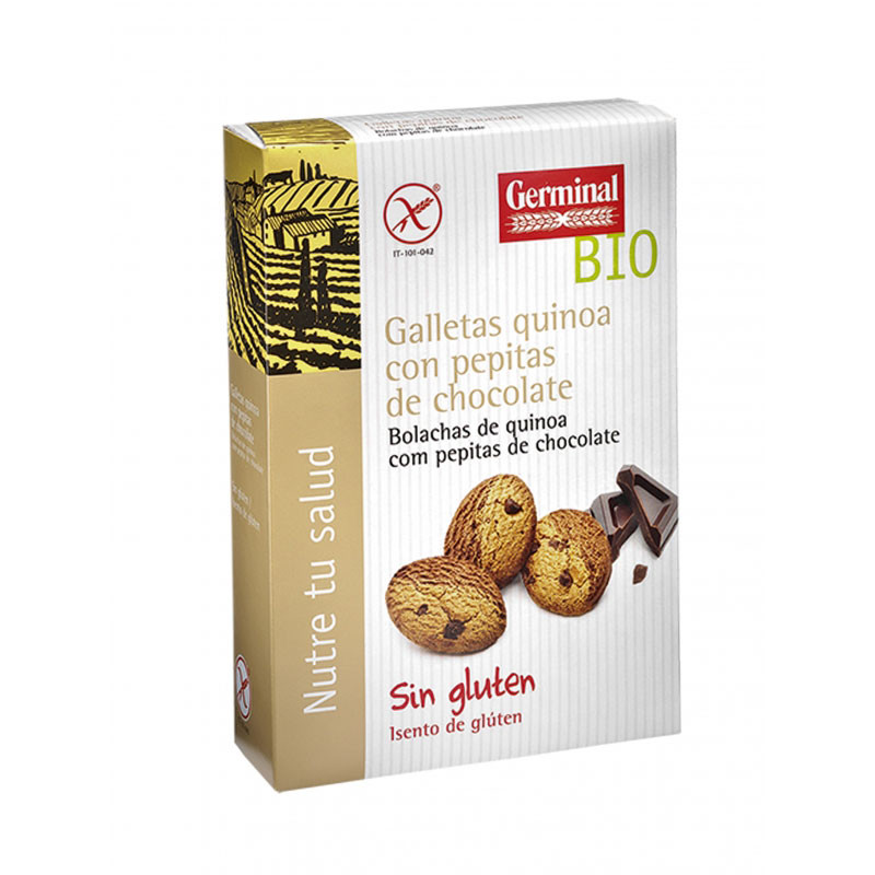 Germinal Galletas quinoa con pepitas de chocolate bio sin gluten 250 g Germinal