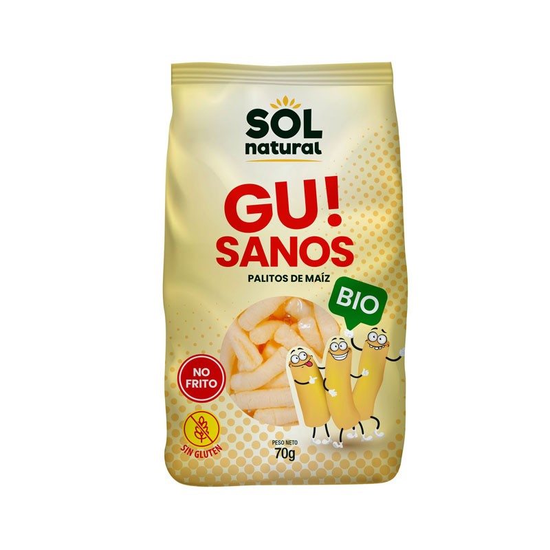 Sol Natural Gusanitos de maiz s/gluten bio 70g Sol Natural