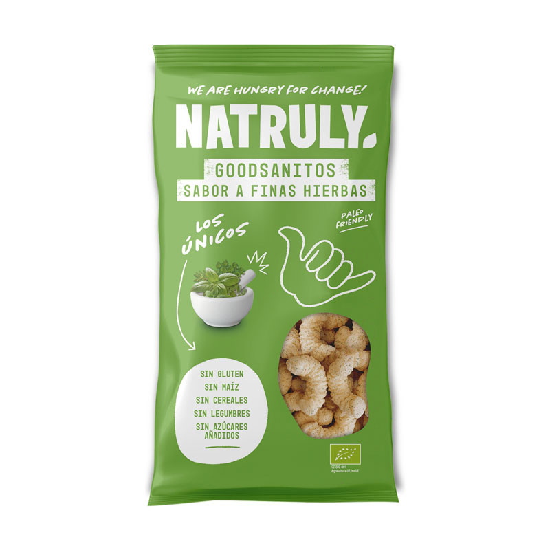 Natruly Gusanitos sabor Finas Hierbas BIO 70g Natruly