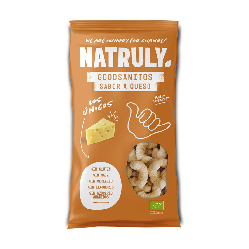 Natruly Gusanitos sabor Queso BIO 70g Natruly