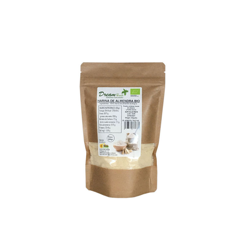 Dream Food Harina de Almendra sin gluten Bio 250g Dream Food