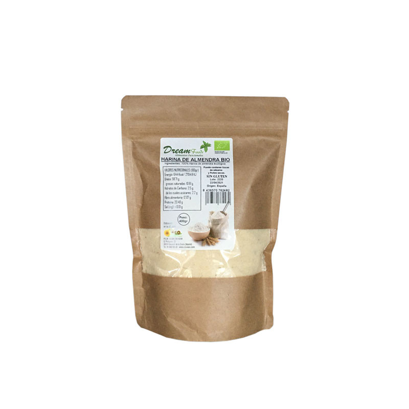 Dream Food Harina de Almendra sin gluten Bio 400g Dream Food