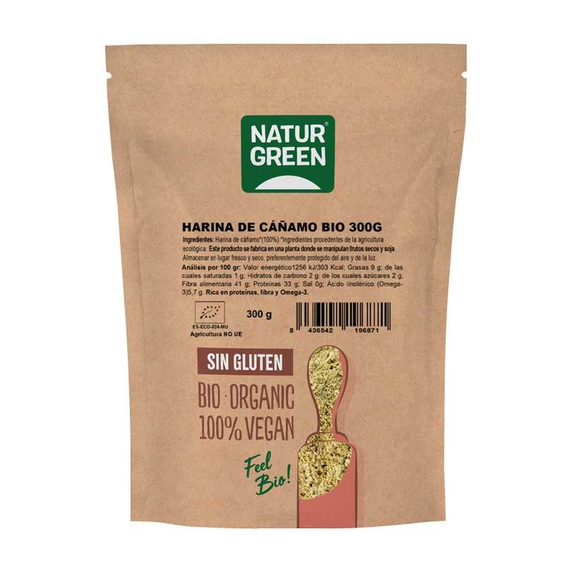 Naturgreen Harina de cañamo Bio 300g NaturGreen