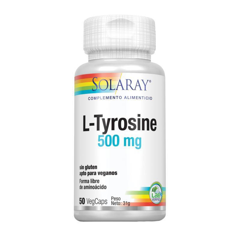Solaray L-Tirosina 500mg 50vcaps Solaray