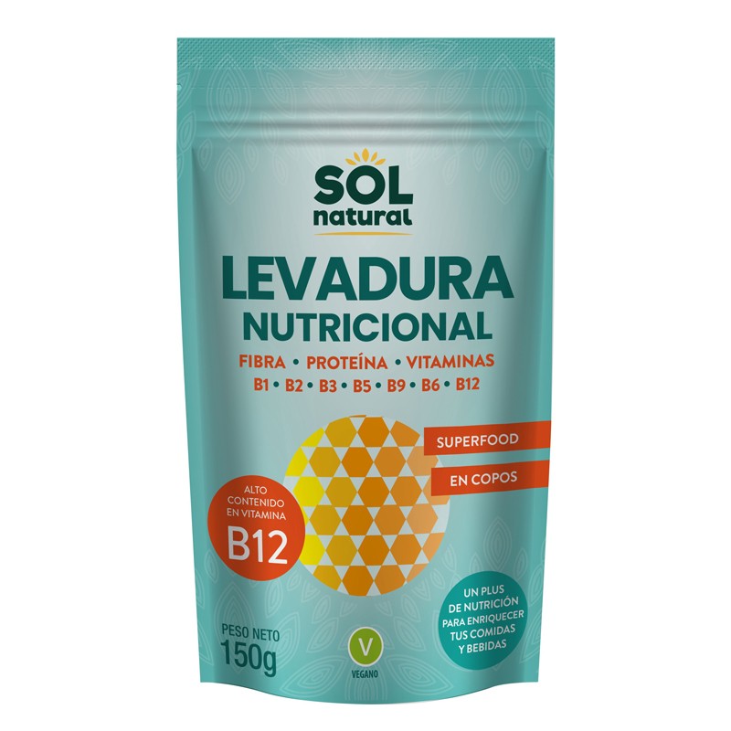 Sol Natural Levadura Nutricional con vit.B 12 150g Sol Natural