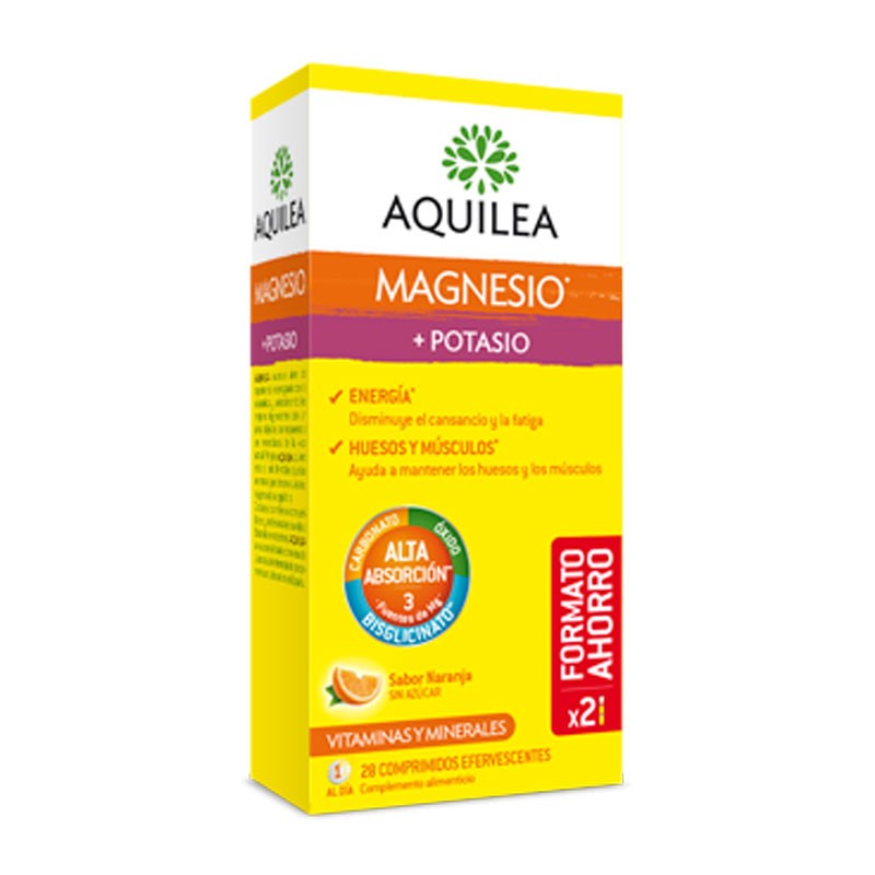 Aquilea Magnesio+Potasio efervescente 28 comprimidos Aquilea