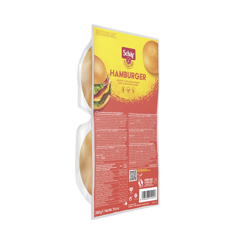 Schar Pan de hamburguesa 4x75g 300g Schar