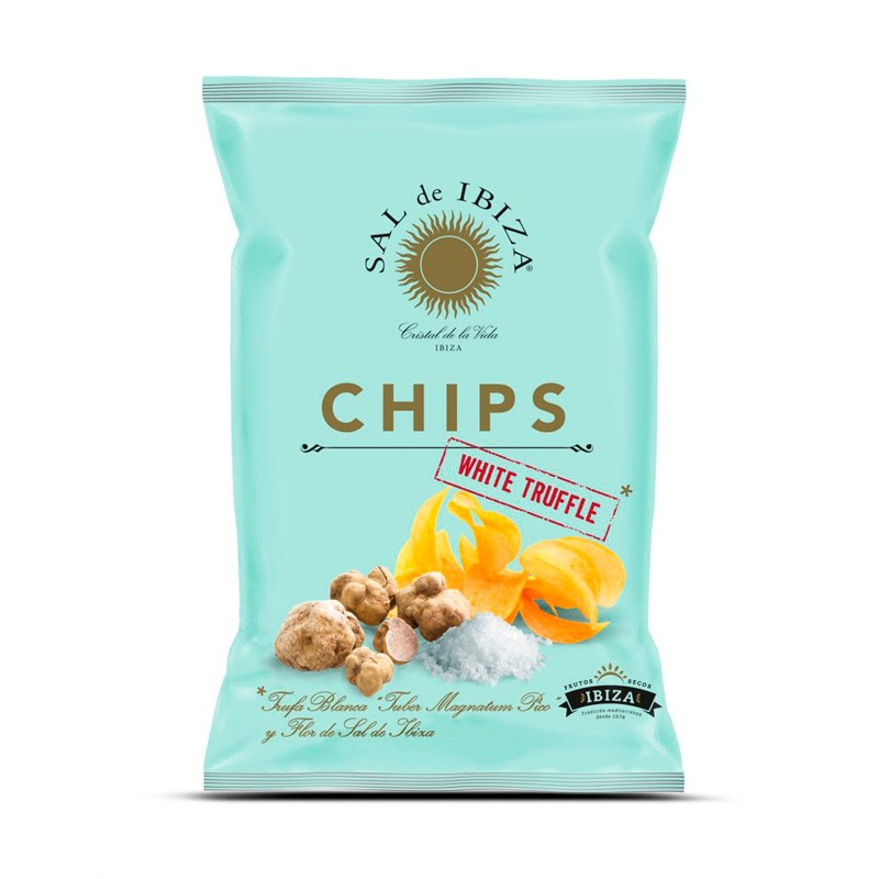 SAL DE IBIZA Patatas chips trufa blanca 125g Sal de Ibiza
