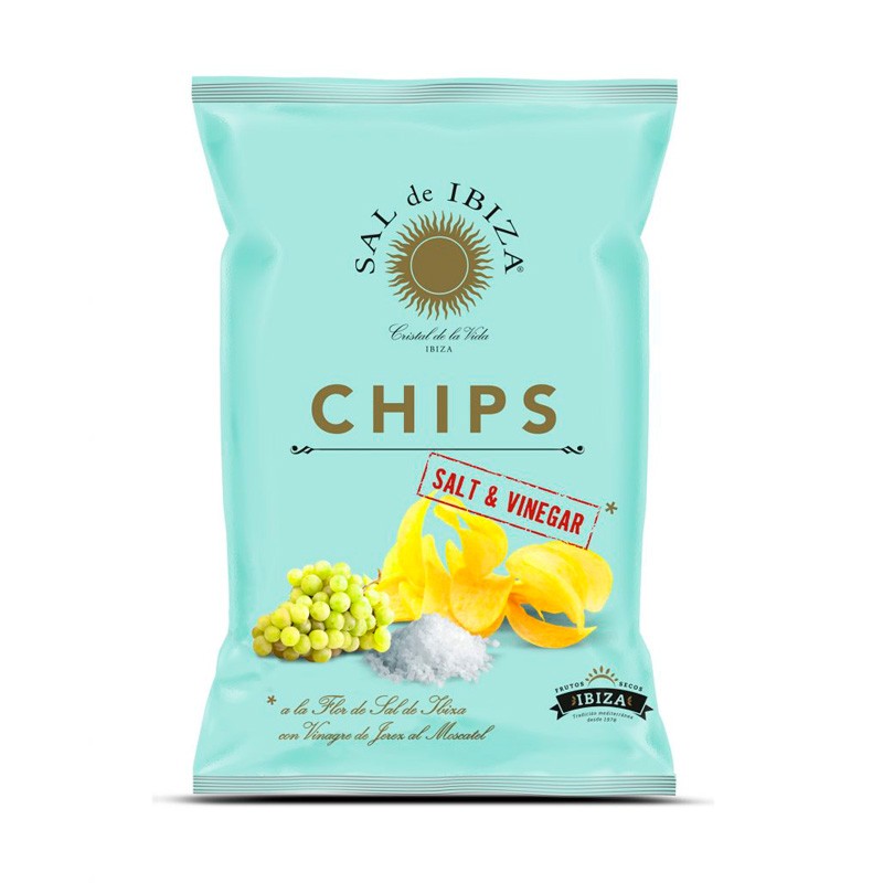 SAL DE IBIZA Patatas fritas vinagre y sal 125g Sal de Ibiza