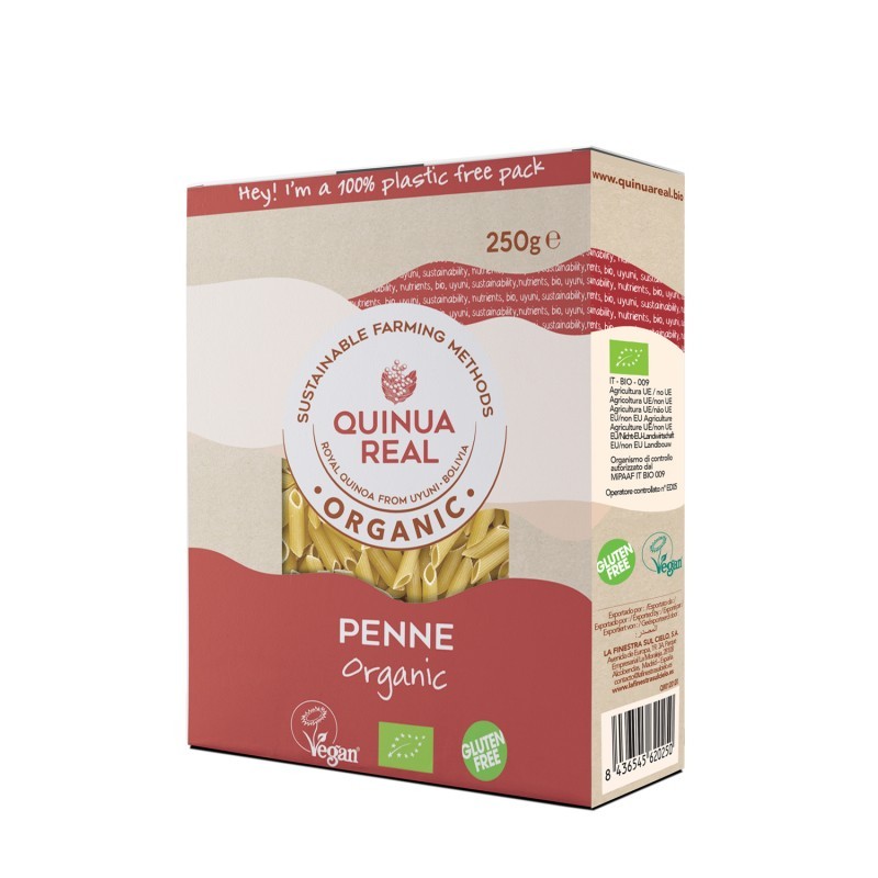 QUINUA REAL Penne de arroz y quinoa bio 250g Quinua Real