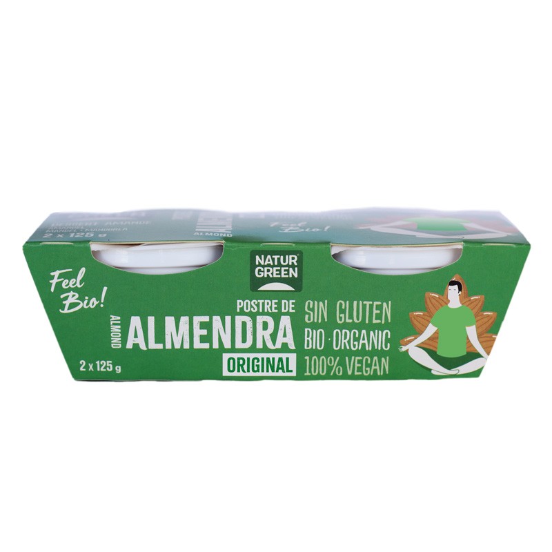 Naturgreen Postre de almendra bio 2x125g Naturgreen