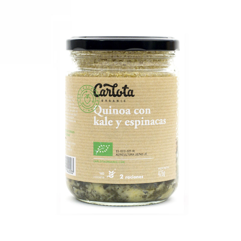 Carlota Organic Quinoa con kale y espinacas 425g Carlota Organic
