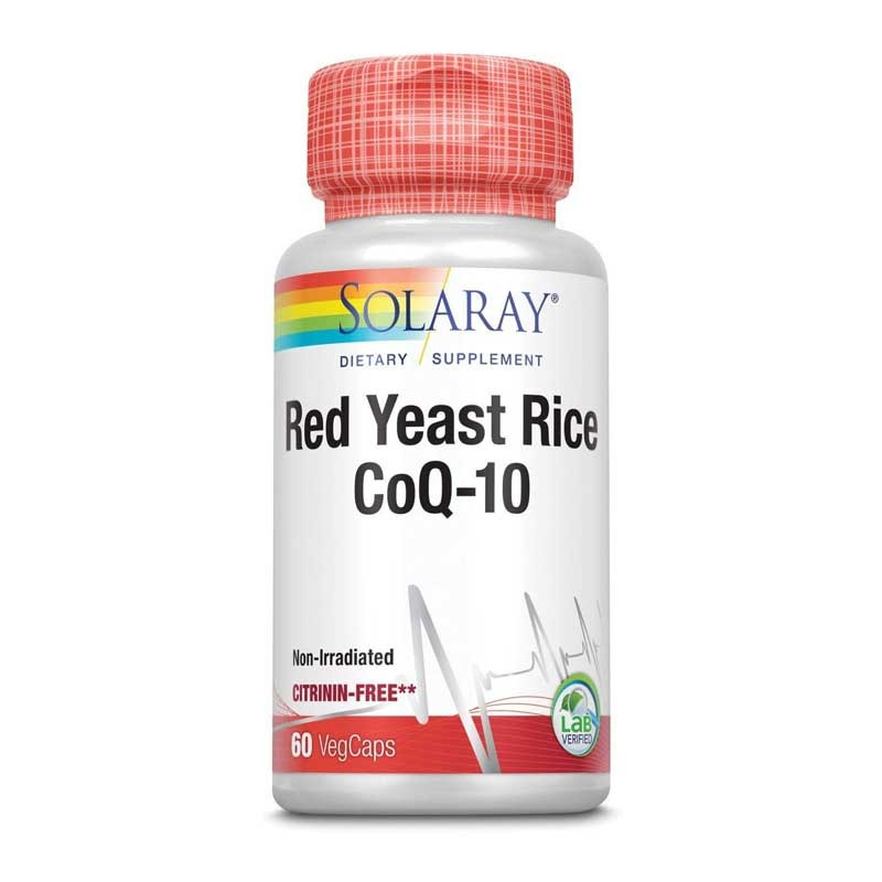 Solaray Red Yeast Rice Plus Q10 60 vcaps Solaray