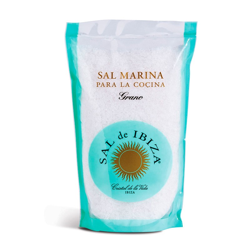 SAL DE IBIZA Sal marina grano bolsa 1kg Sal de Ibiza