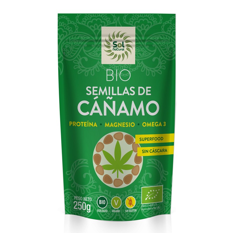 Sol Natural Semillas de cañamo Bio 250g Sol Natural