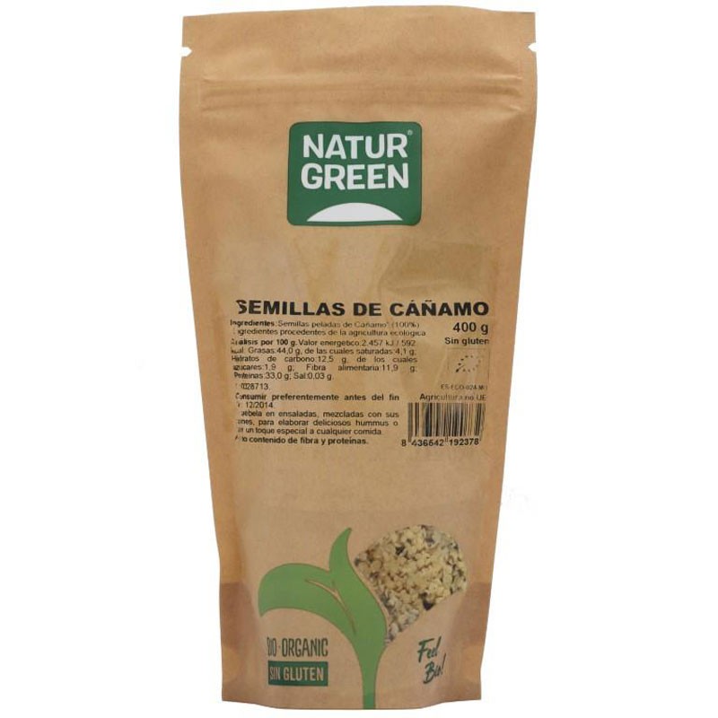 Naturgreen Semillas de Cañamo Bio 400g Naturgreen