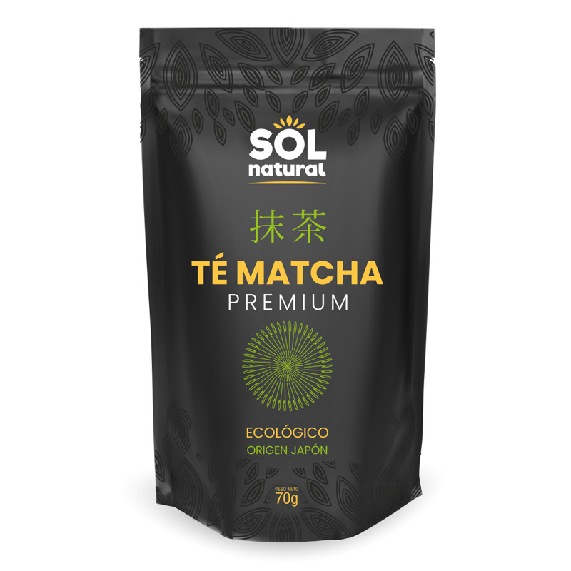 Sol Natural Te Matcha Premium origen Japon polvo Bio 70g Sol Natural