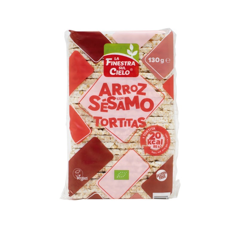 La finestra Tortitas de arroz con sesamo bio 130g La Finestra