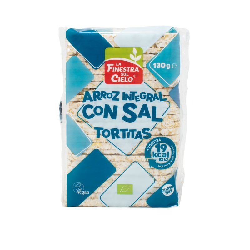 La finestra Tortitas de arroz integral con sal bio 130g La Finestra