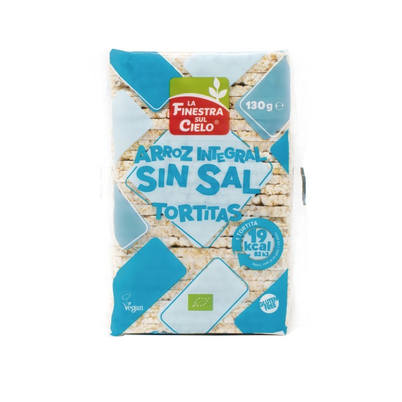 La finestra Tortitas de arroz integral sin sal bio 130g La Finestra