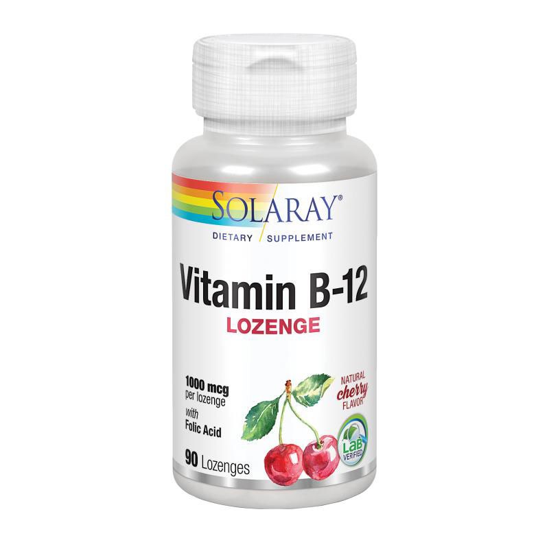 Solaray Vitamina B12+Acido Folico 1000mcg 90comp Solaray