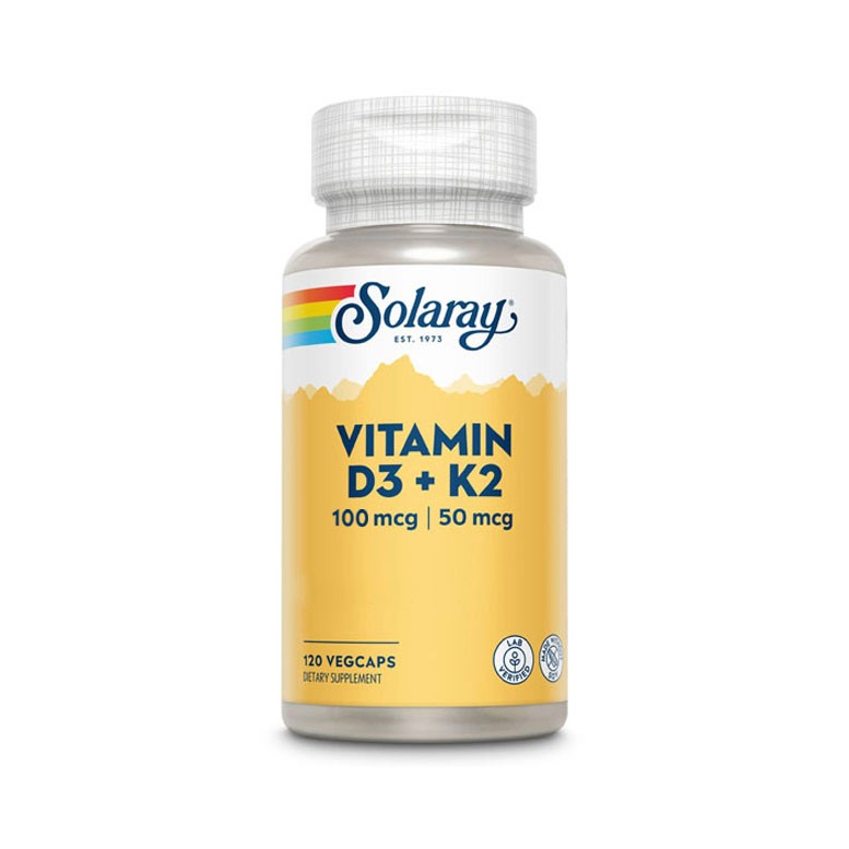 Solaray Vitamina D3 + K2 120vcaps Solaray