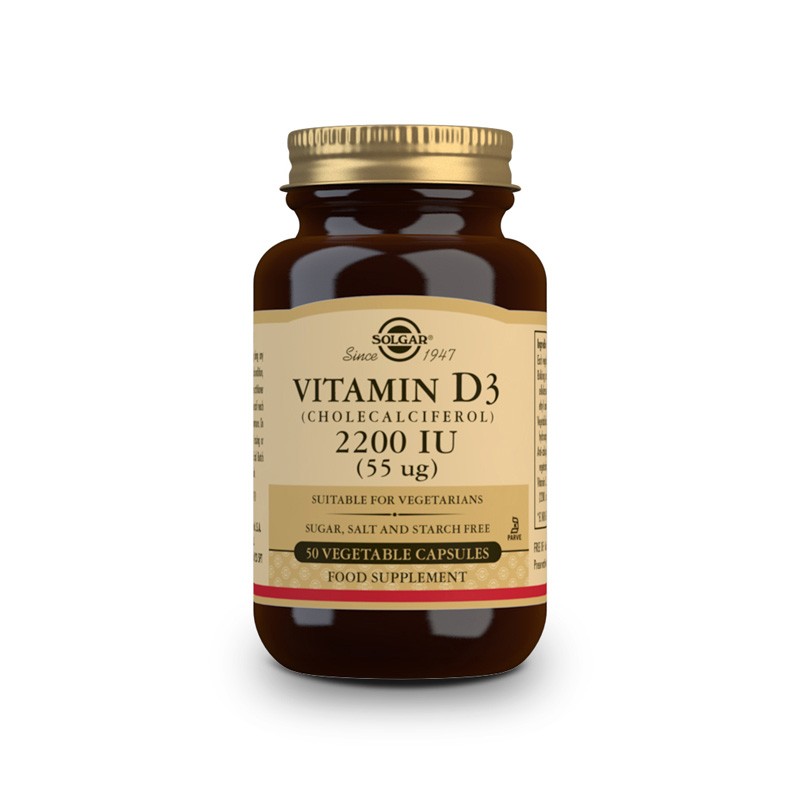 Solgar Vitamina D3 2200UI 55mcg 50 vcaps Solgar