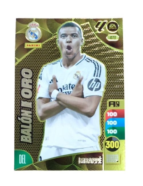 Mbappé Balón de Oro Adrenalyn XL 2024 2025 Carta Colección Panini