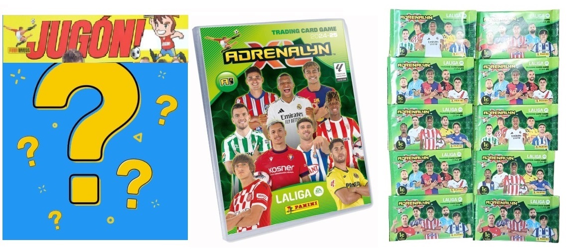 Adrenalyn XL 2024 2025 Archivador vacio + 10 sobres + Revista Jugón Aleatoria Colección Panini