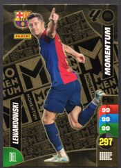 Robert Lewandowski Momentum FC Barcelona cromo Adrenalyn XL 2024 2025 La liga 24/25