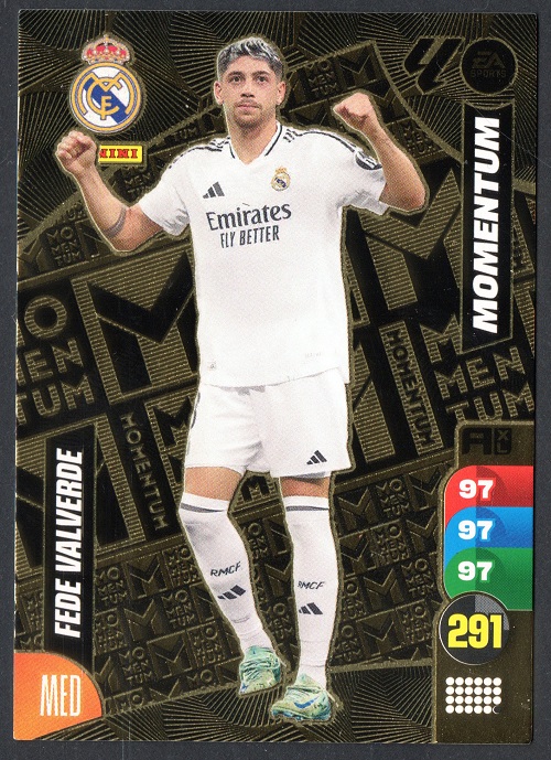 Fede Valverde Momentum Real Madrid cromo Adrenalyn XL 2024 2025 La liga 24/25