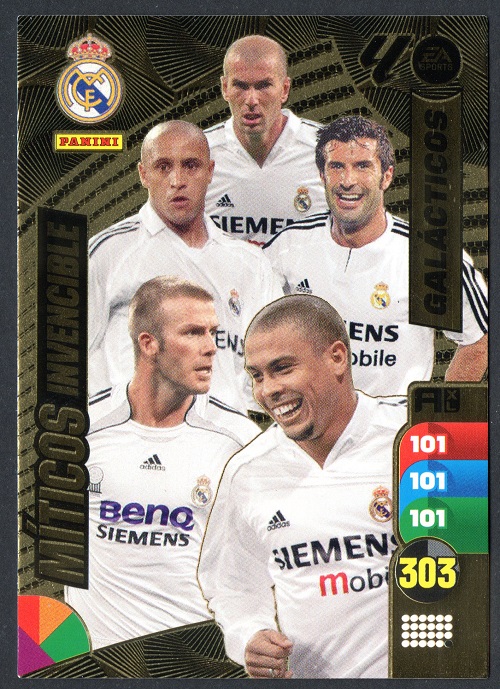 Miticos Invencible Galacticos Real Madrid cromo Adrenalyn XL 2024 2025 La liga 24/25