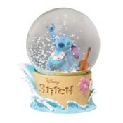 Figura Bola de Nieve Disney Stitch Playa Guitarra 11x9x8cm 1
