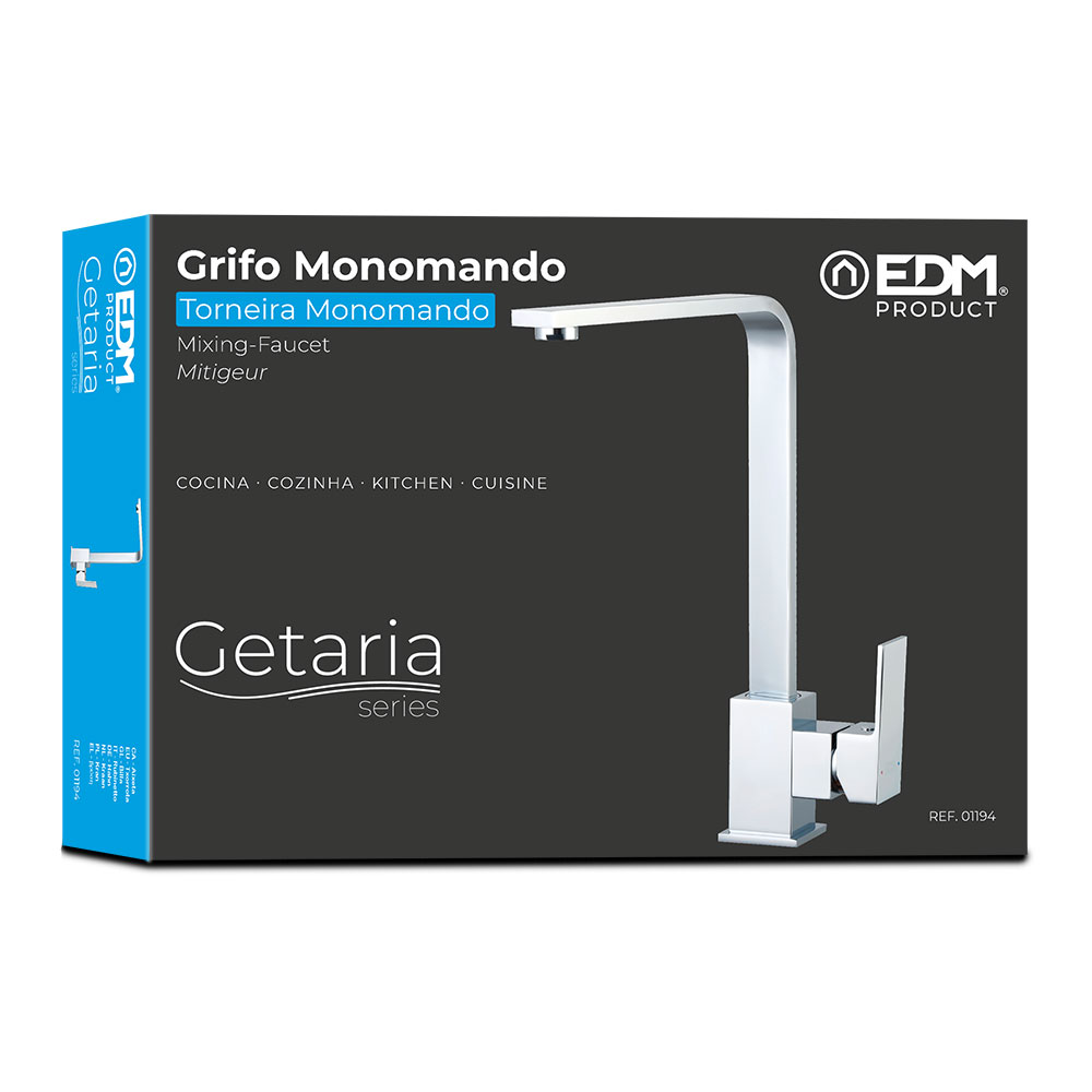 Grifo Monomando de Cocina Caño Alto - Serie Getaria
