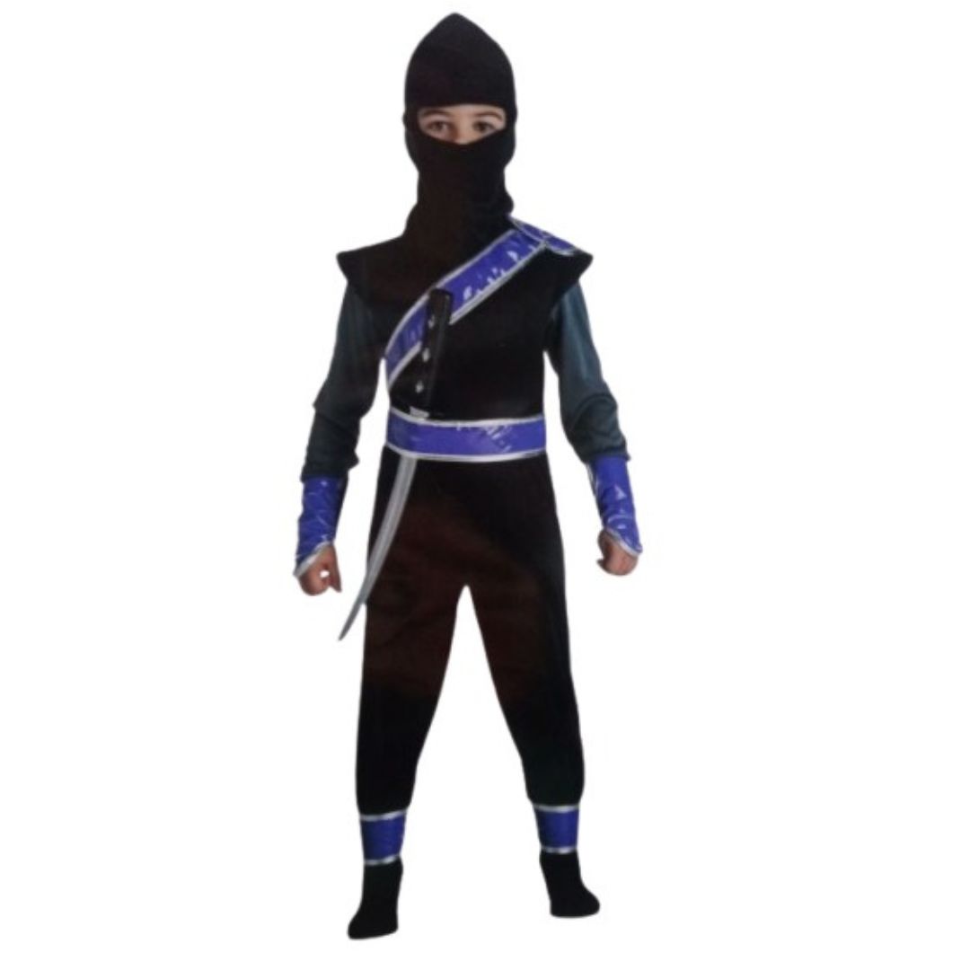 Disfraz Ninja Negro y Azul
