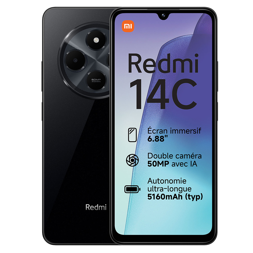 Xiaomi Redmi 14C - 4GB RAM / 128GB ROM Negro con NFC