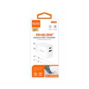 Cargador Rápido PD+QC 25W + Cable USB-C 1M - Carga Ultrarrápida y Versátil