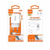 Cargador USB-C 25W PD+QC con Cable Lightning | Alta Velocidad y Seguridad