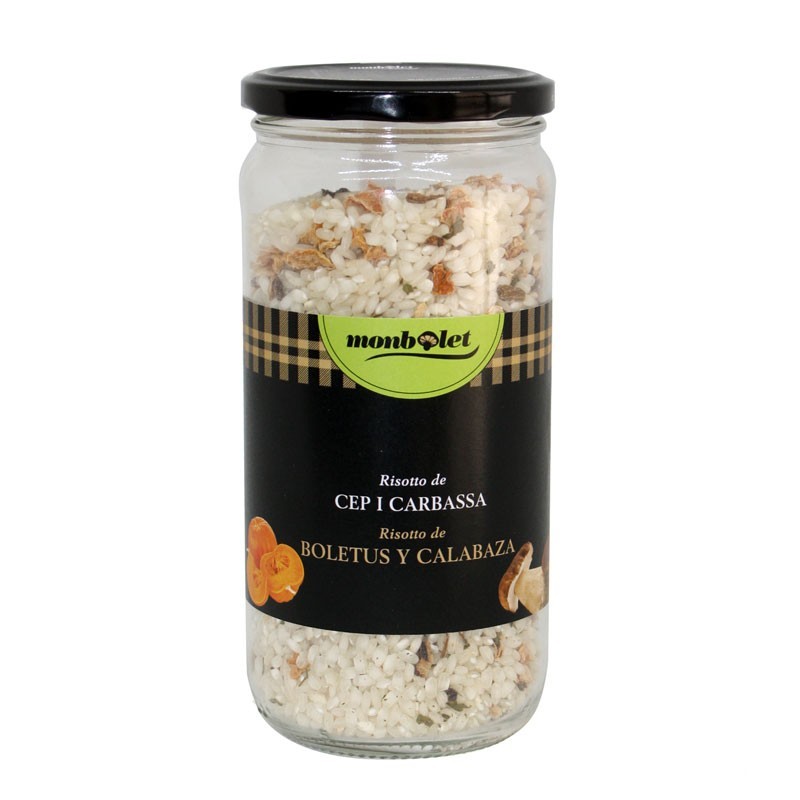 Risotto de boletus y calabaza