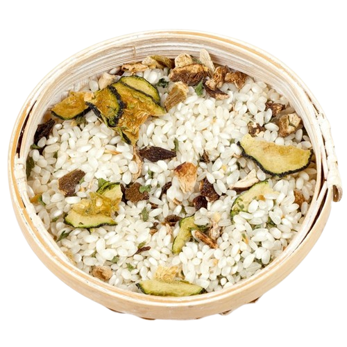 Risotto de boletus y calabacines granel