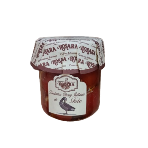 Pimientos Cherry rellenos de Foie - Tarro de 212 ml